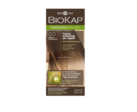 BIOKAP NUTRICOLOR DELICATO 0.0 Odbarwiacz, 140 ml