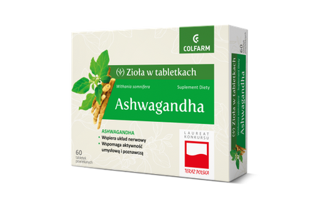 Ashwagandha, 60 tabletek