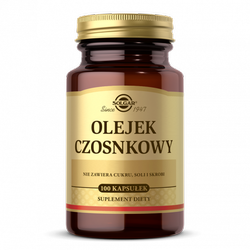 SOLGAR Olejek czosnkowy 1mg,  100 kapsułek 