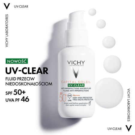 VICHY Capital Soleil Fluid przeciw niedoskonałościom, 40ml, │ Data ważności 11/2025 │