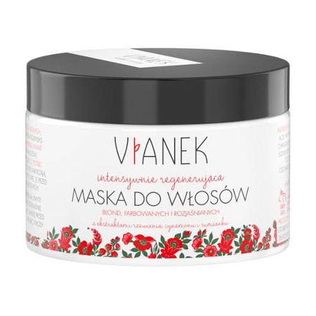 VIANEK Intensywnie regenerująca maska do włosów blond, farbowanych, rozjaśnianych, 150ml 