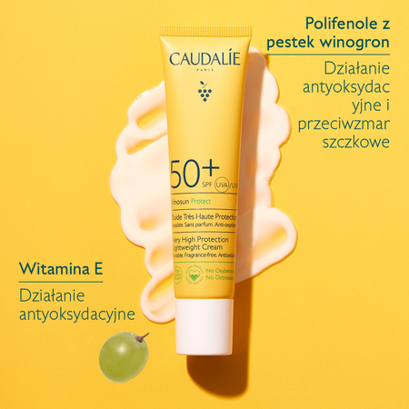 Caudalie Vinosun Protect Fluid o bardzo wysokiej ochronie SPF50+, 40ml