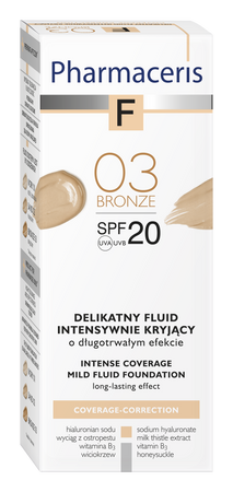 PHARMACERIS F Fluid kryjący 03 BRONZ, 30ml