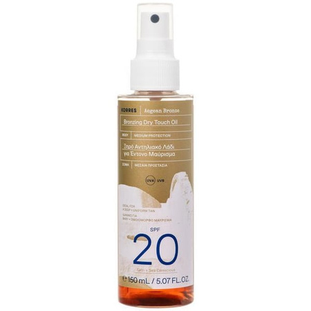 Korres Aegan bronze olejek do ciała SPF20, 150ml