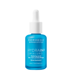 DERMEDIC HYDRAIN 3 HIALURO Serum nawadadniające twarz, szyję i dekolt, 30 ml │ Data ważności 10/2025 │