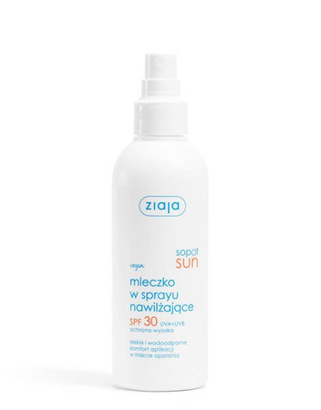 ZIAJA SOPOT SUN Mleczko w sprayu nawilżające SPF 30, 170 ml