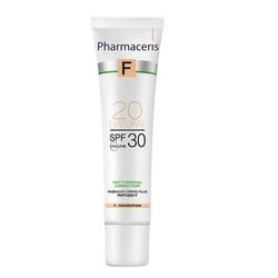 PHARMACERIS F Mineralny Dermo -Fluid matujący SPF30 NATURAL 20,  30ml