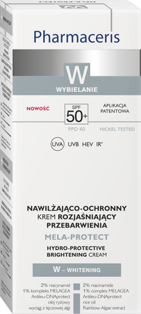 Pharmaceris W Mela-Protect Nawilżająco-Ochronny Krem rozjaśniający przebarwienia SPF 50+, 50ml