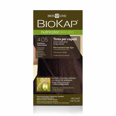 BIOKAP NUTRICOLOR DELICATO4.05Czekol.140ml