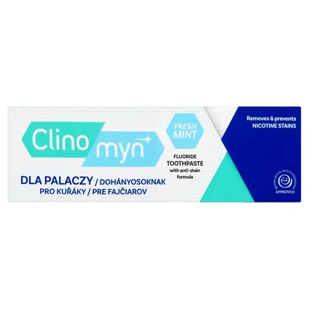 Clinomyn Fluoride Toothpaste pasta do zębów dla palaczy Fresh Mint,  75ml