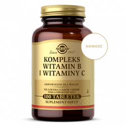 SOLGAR Kompleks witamin B i witaminy C, 100 tabletek