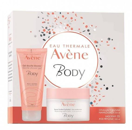 AVENE BODY Balsam, 250 ml + Łagodny Żel pod prysznic, 200 ml 