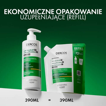 Vichy Dercos DS Szampon przeciwłupieżowy do włosów suchych - Refill | 390 ml