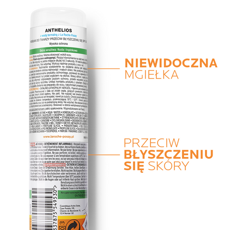 LA ROCHE-POSAY ANTHELIOS Mgiełka do twarzy SPF50, 75ml