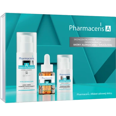 Pharmaceris A Zestaw Vita-Sensilium Krem 50ml + A&E Sensilix Koncentrat 30ml + Opti-Sensilium Krem 15ml