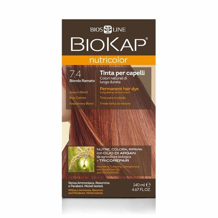 BIOKAP NUTRICOLOR 7.4 Kasztanowy Blond, 140