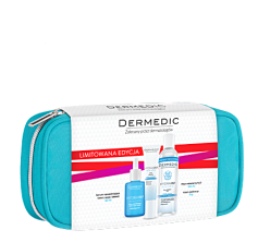 DERMEDIC HYDRAIN 3 HIALURO Krem pod oczy + Serum + Płyn micelarny 