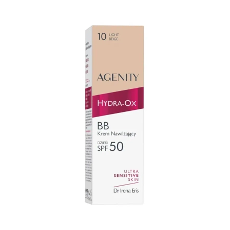 Agenity Hydra-Ox Nawilżający Krem BB SPF 50 Light Beige, 30ml