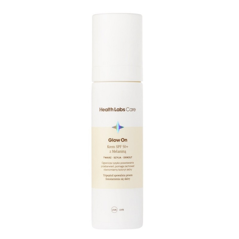 Health Labs Care Glow On Krem z melaniną SPF 50+, 50 m || Health Labs Care Glow On