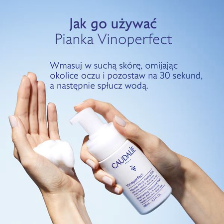 Caudalie Vinoperfect Mikropeelingująca pianka rozświetlająca, 100ml