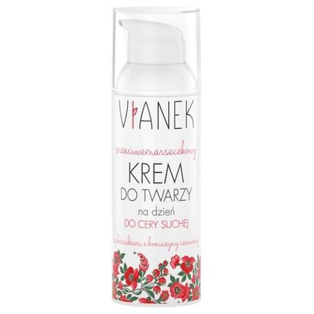 VIANEK Przeciwzmarszczkowy krem do twarzy na dzień do cery suchej, 50ml │ Data ważności 11/2025 │