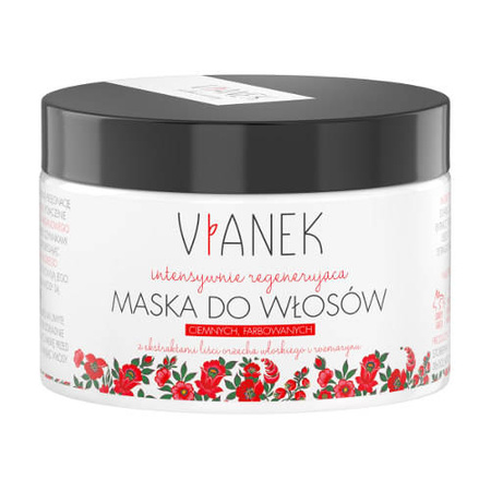 VIANEK Intensywnie regenerująca maska do włosów ciemnych, farbowanych, 150ml l│ Data ważności 10/2025 │