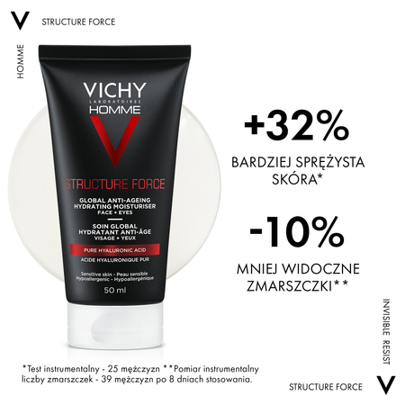 Vichy Homme Structure Force Krem przeciwzmarszczkowy wzmacniający, 50ml