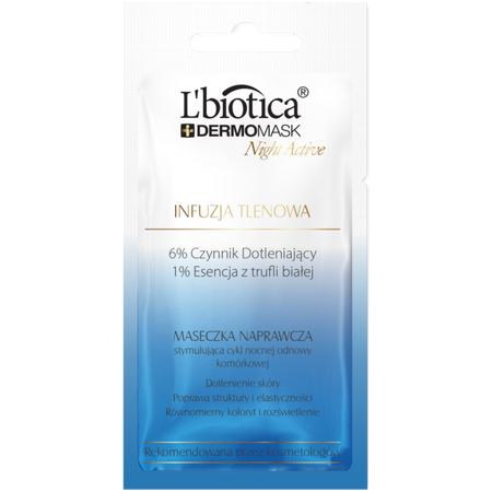 L'biotica Dermomask Night Active Infuzja Tlenowa - 12 ml