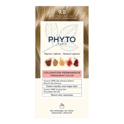 PHYTO COLOR No 9.8 BARDZO JASNY BEŻOWY BLOND - Farba do włosów, ( 50 ml+ 50 ml +12 ml)