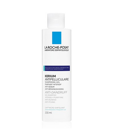 LA ROCHE-POSAY KERIUM Szampon przeciwłupieżowy (łupież tłusty), 200ml