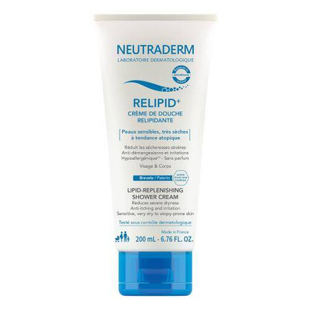 Neutraderm Relipid+ Krem do mycia  pod prysznic odbudowujący warstwę lipidową, 200ml 