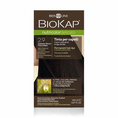 BIOKAP NUTRICOLOR DELICATO 2.9 Ciemny Czekoladowy Kasztan, 140ml