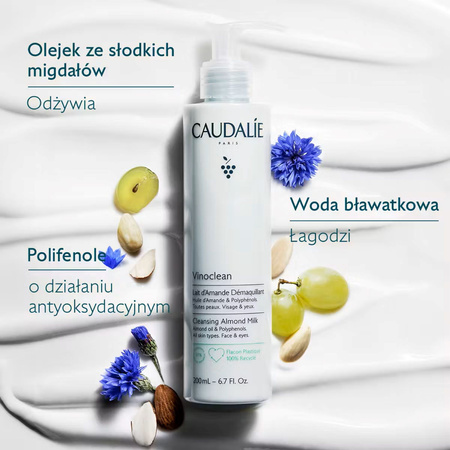 Caudalie Vinoclean Midgałowe mleczko do demakijażu, 400 ml