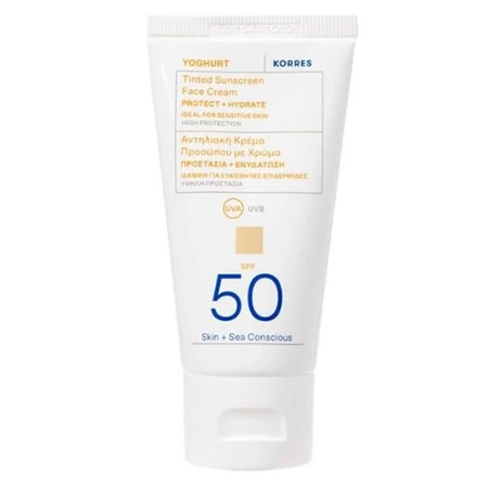 Korres Yoghurt Koloryzujący krem do twarzy SPF50, 50ml