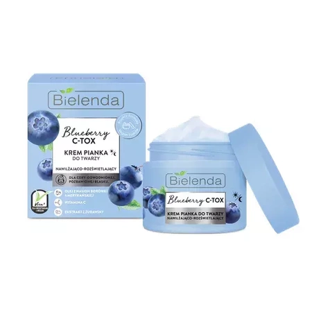 BIELENDA BLUEBERRY C-TOX Krem - pianka nawilżająco-rozświetlający, 40 g