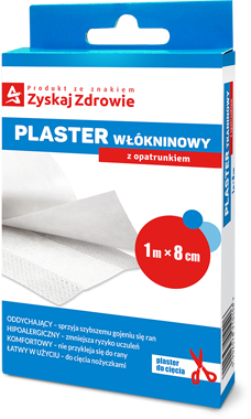 Zyskaj Zdrowie Plaster włókninowy 1m x 8cm, 1 sztuka