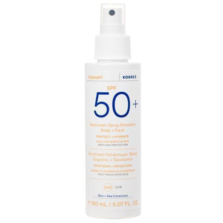 Korres Yoghurt Spray do ciała i twarzy SPF50+, 150ml