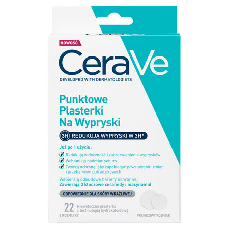 CeraVe Punktowe plasterki na wypryski, 22 szt.