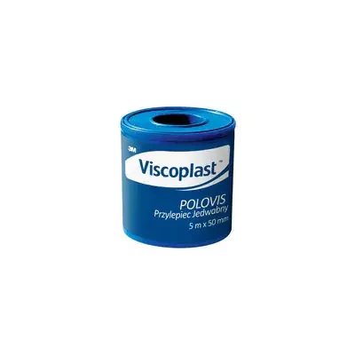 Viscoplast™ Polovis® Przylepiec Jedwabny, 5 m x 50 mm, rolka/1 szt.