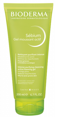 BIODERMA SEBIUM Gel moussant actif, 200ml