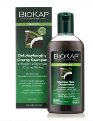BIOKAP BELLEZZA Czarny Szampon Detoksykacyjny, 200ml │Data ważności 04/2026 │