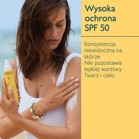 Caudalie Vinosun Protect Niewidoczny spray o wysokiej ochronie SPF50, 150ml