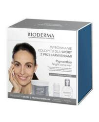 BIODERMA Pigmentbio Zestaw Krem noc + Płyn micelarny + Koncentrat rozjaśniający, (50+250+5) ml