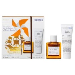 Korres Zestaw Black Pepper Woda toaletowa + Balsam po goleniu, 50ml+125ml