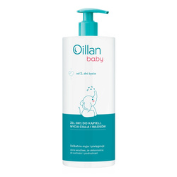 Oillan Baby Żel do kąpieli 3w1, 750ml