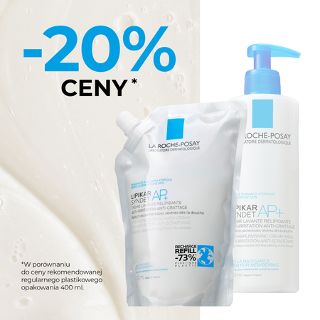 LA ROCHE-POSAY LIPIKAR SYNDET AP+ REFILL, 400 ml