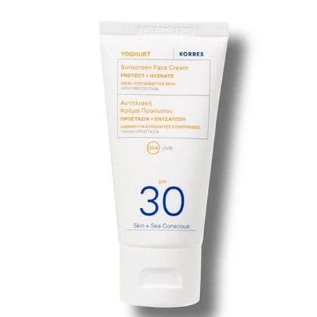 Korres Yoghurt Krem ochronny do twarzy SPF30, 50ml