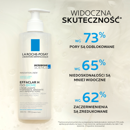 LA ROCHE-POSAY EFFACLAR H ISO-BIOME Krem myjący, 390ml