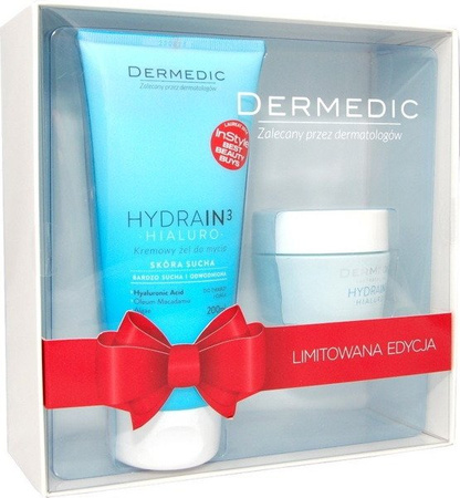 DERMEDIC HYDRAIN 3  Krem-żel + żel do mycia, 50g + 200ml