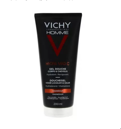 Vichy Homme Hydra Mag C Body Żel do mycia ciała i włosów, 200ml  